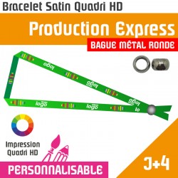 Bracelet Satin Bague Metal Ronde J+4