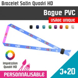 Bracelet Satin Bague PVC J+20