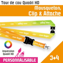 Tour de Cou Mousqueton J+4 Clip 