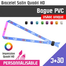 Bracelet Satin Bague PVC J+30