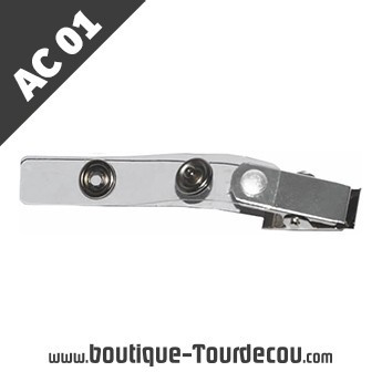AC01 - Clip porte badge - commande sur mesure