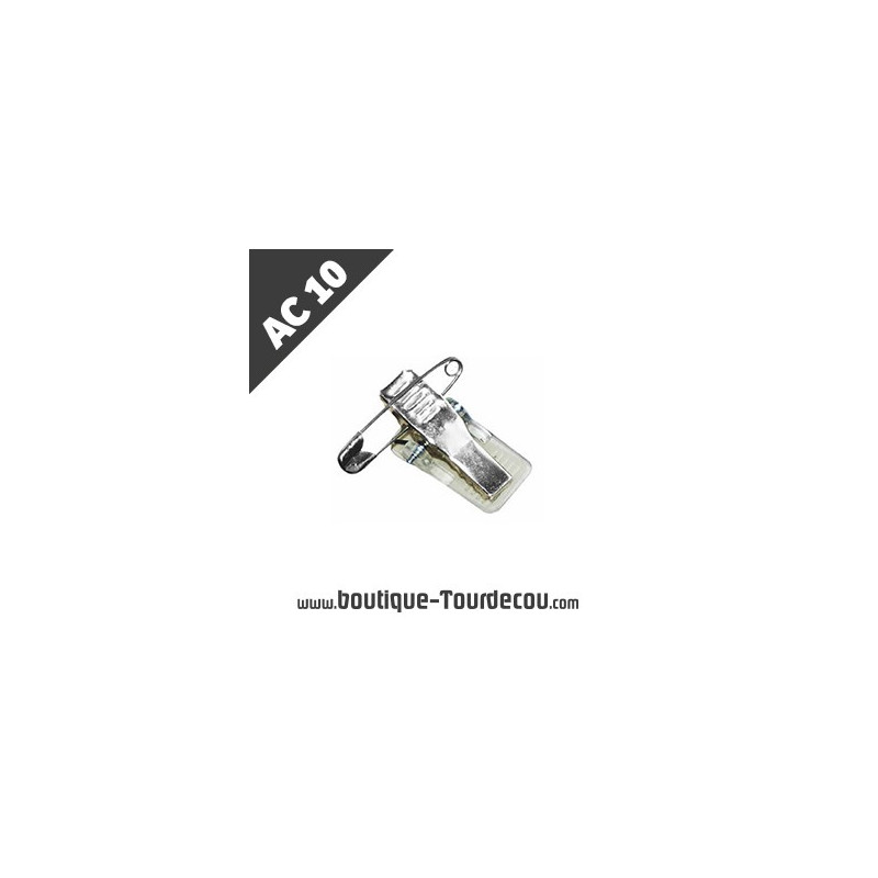 AC10 - Épingle Clip porte badge - commande sur mesure