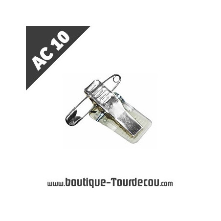 AC10 - Épingle Clip porte badge - commande sur mesure