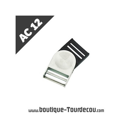 AC12 - Clip détachable pivotante en métal/plastique - commande sur mesure