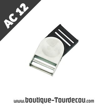 AC12 - Clip détachable pivotante en métal/plastique - commande sur mesure