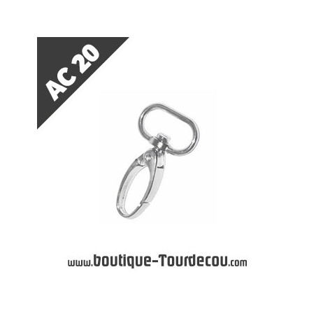 AC20 - Mousqueton crabe en métal M3B - commande sur mesure