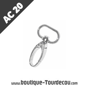 AC20 - Mousqueton crabe en métal M3B - commande sur mesure