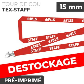 Tour de Cou Rouge - TEX-STAFF- lot de 10