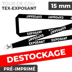 Tour de Cou Rouge - TEX-EXPOSANT- lot de 10
