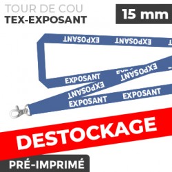 Tour de Cou Bleu - TEX-EXPOSANT- lot de 10
