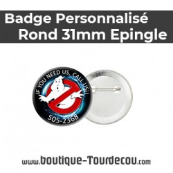 Badge Rond 31mm - épingle