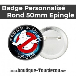 Badge Rond 50mm - épingle