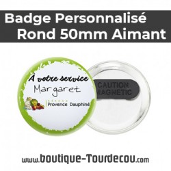 Badge Rond 50mm - Aimant