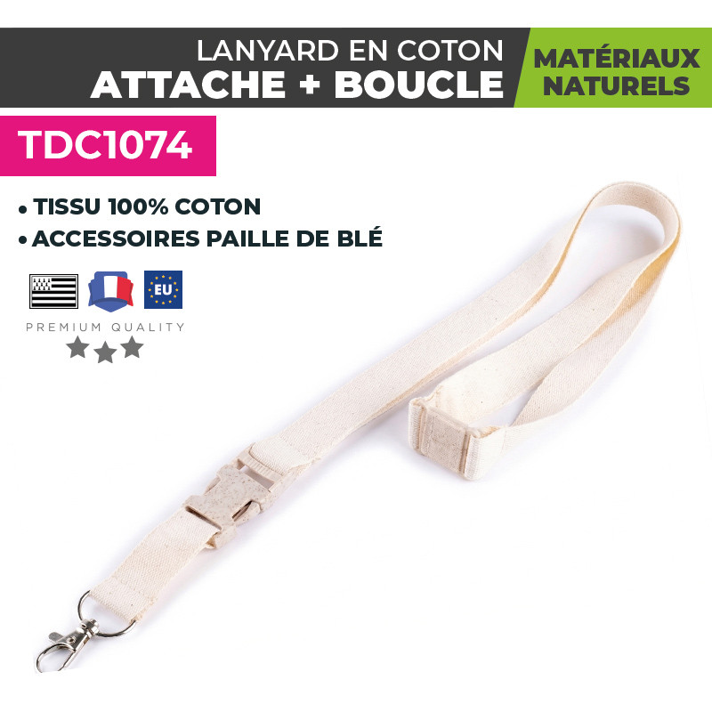 Tour de cou en coton personnalisable anti-étranglement