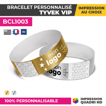 bracelet doré et argenté avec mon logo