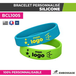 bracelet silicone avec logo
