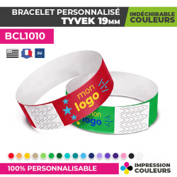 bracelet papier tyvek couleur