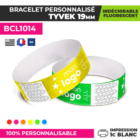 bracelet fluo personnalisé