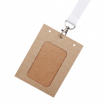 porte-badge carton marron format a6