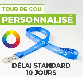 Tour de cou personnalisé délai standard 10 jours