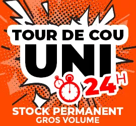 Tour de cou uni délai 24h