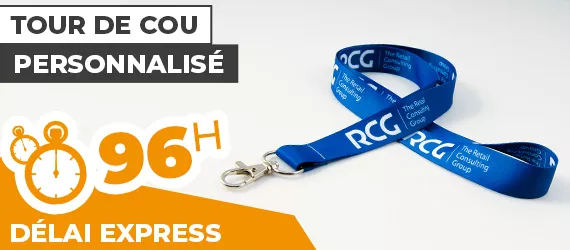 tour de cou personnalisé délai 96h