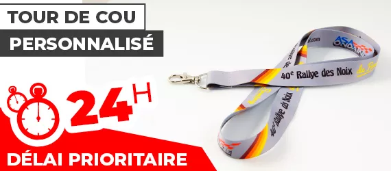 tour de cou personnalisé délai 24h